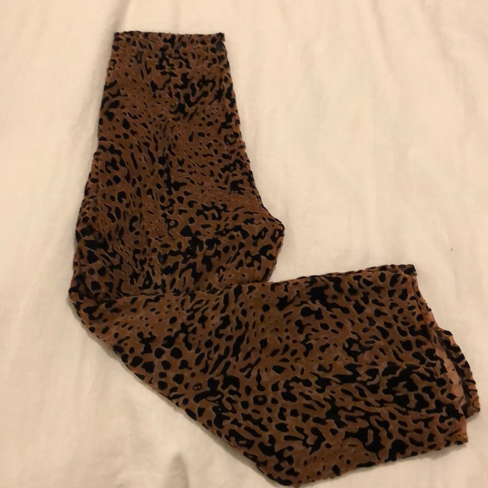 Honey Punch Cropped Leopard Pants